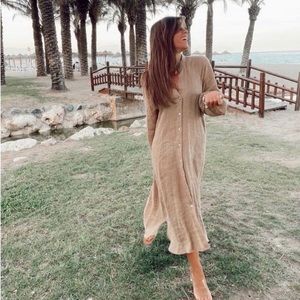 Zara Cream Linen Gauze Tunic